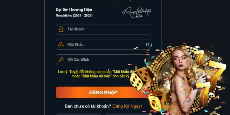 Điền thông tin để đăng nhập 23WIN 
