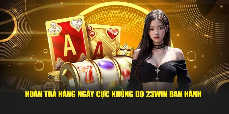 Hoàn trả hàng ngày cực khủng do 23WIN ban hành